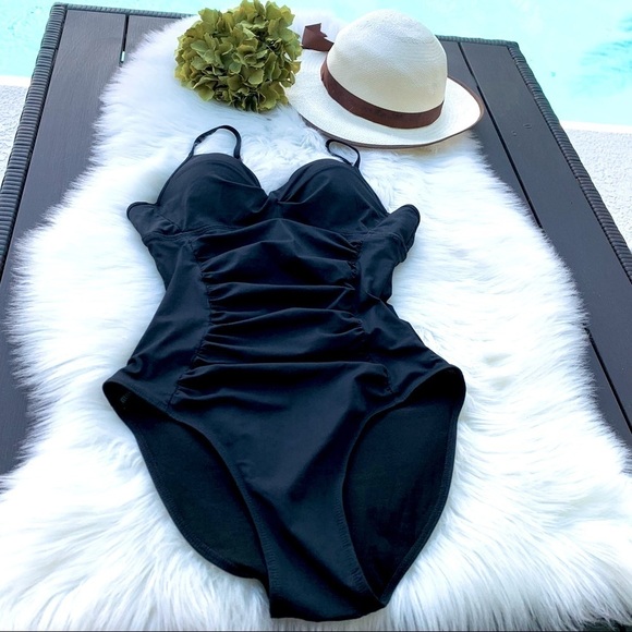 Assets By Spanx Swim Spanx Assets By Sara Blakely Push Up  Swimsuit Sz Medium - Picture 3 of 11